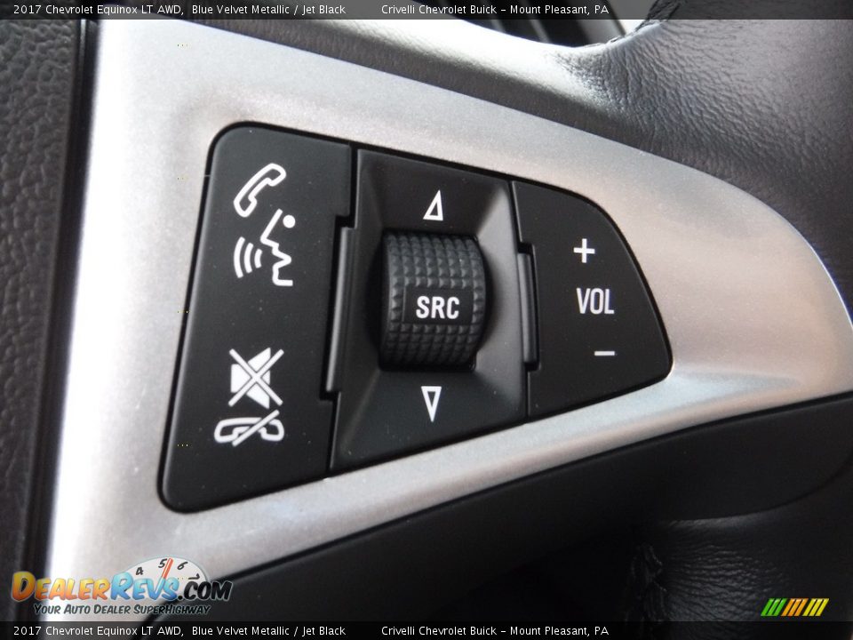 2017 Chevrolet Equinox LT AWD Blue Velvet Metallic / Jet Black Photo #19