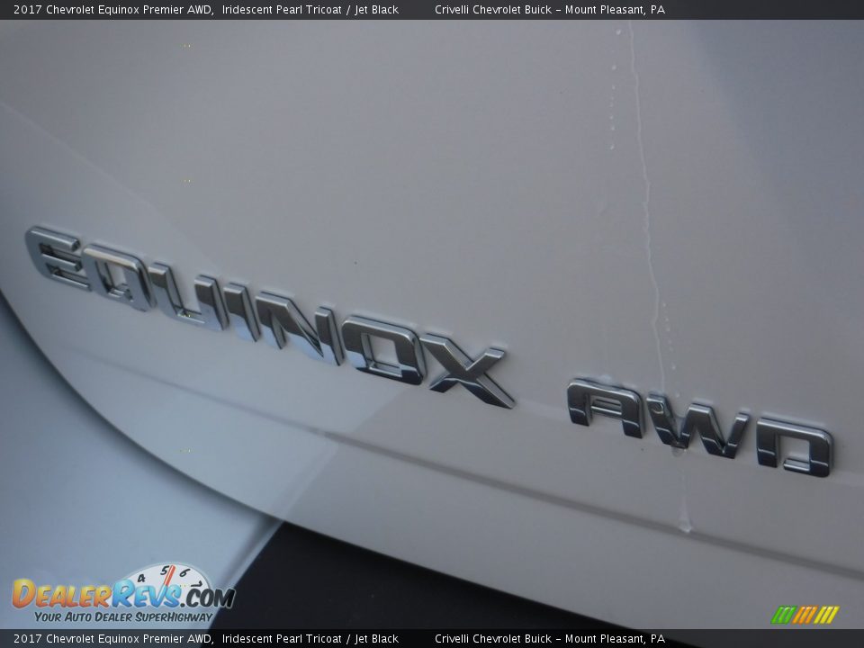 2017 Chevrolet Equinox Premier AWD Iridescent Pearl Tricoat / Jet Black Photo #9