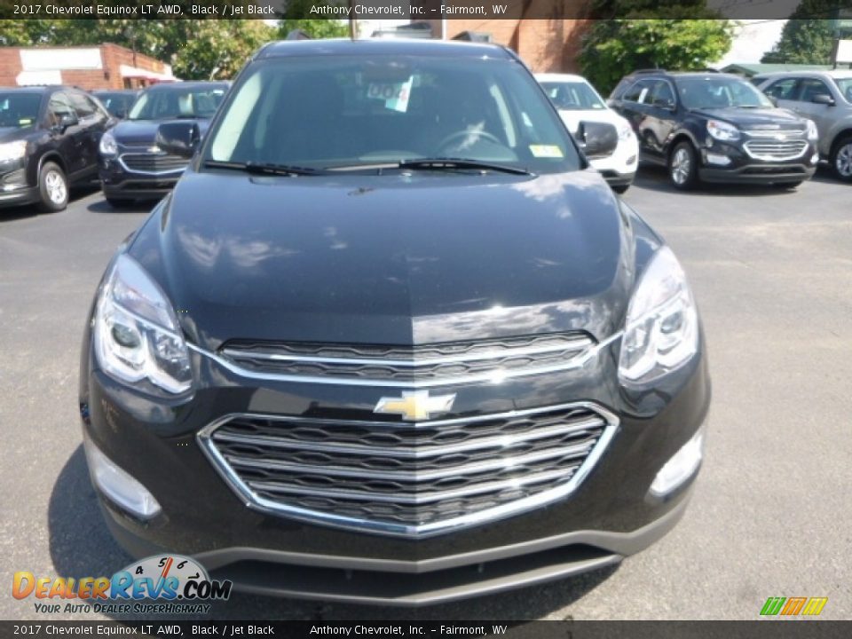 2017 Chevrolet Equinox LT AWD Black / Jet Black Photo #12