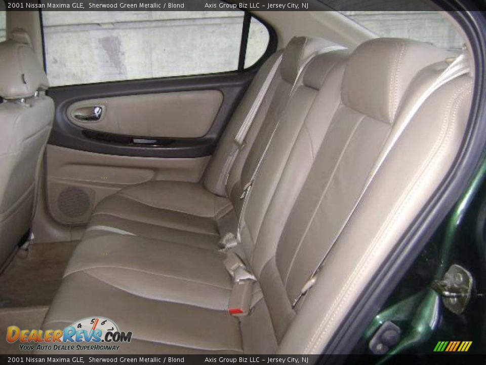 2001 Nissan Maxima GLE Sherwood Green Metallic / Blond Photo #16