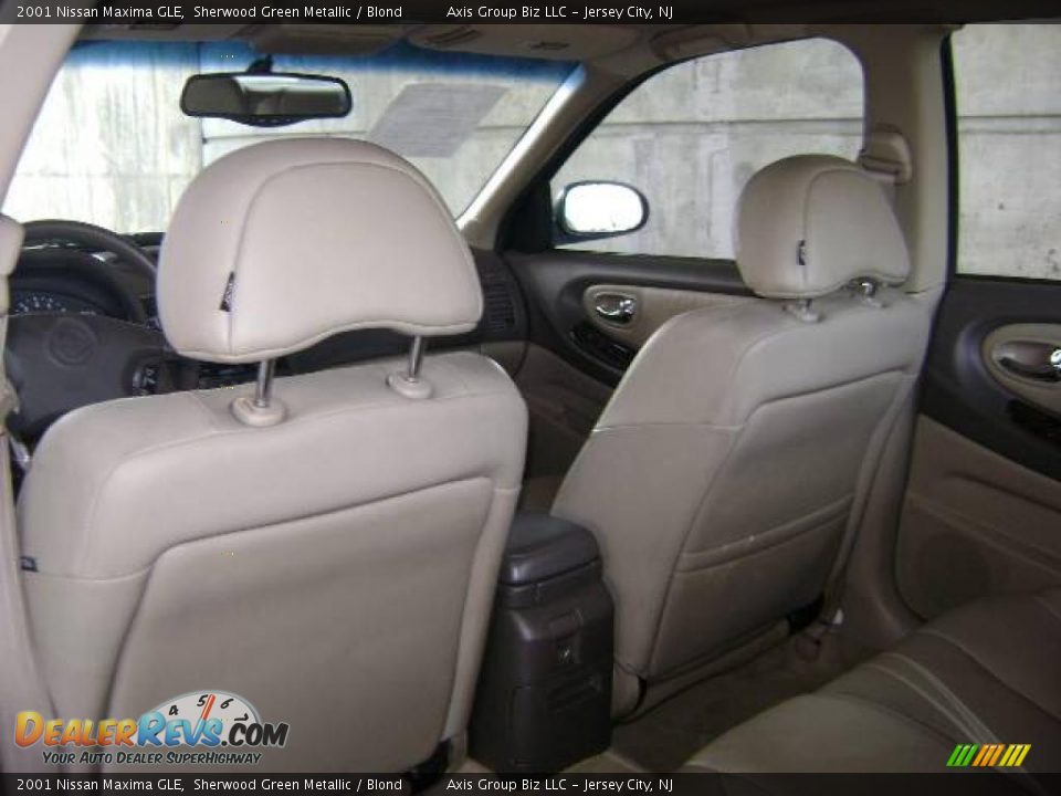 2001 Nissan Maxima GLE Sherwood Green Metallic / Blond Photo #18