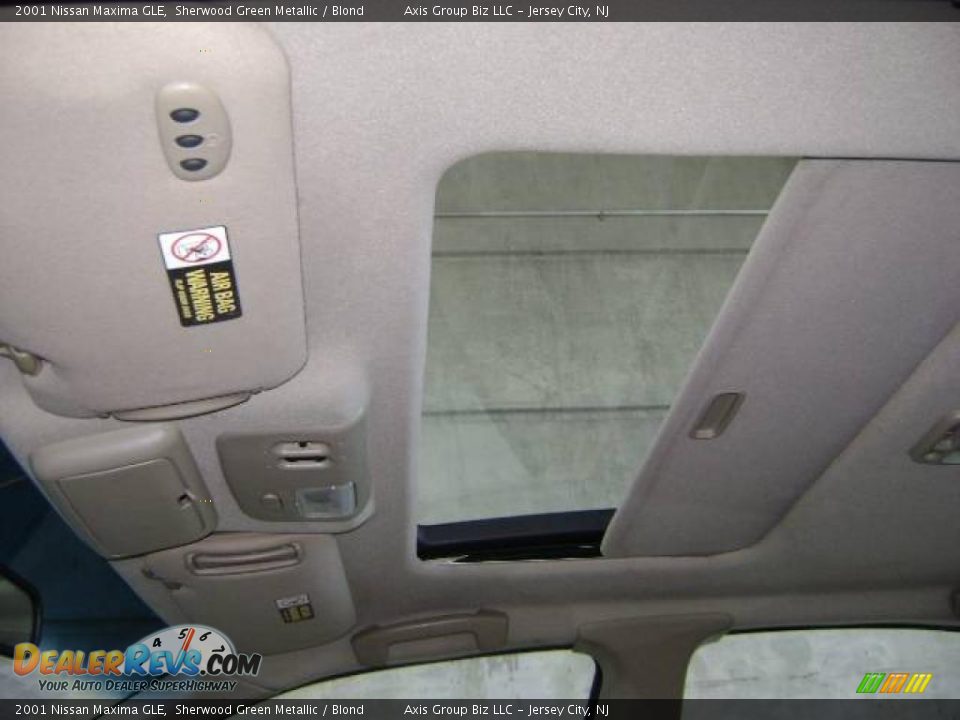 2001 Nissan Maxima GLE Sherwood Green Metallic / Blond Photo #19