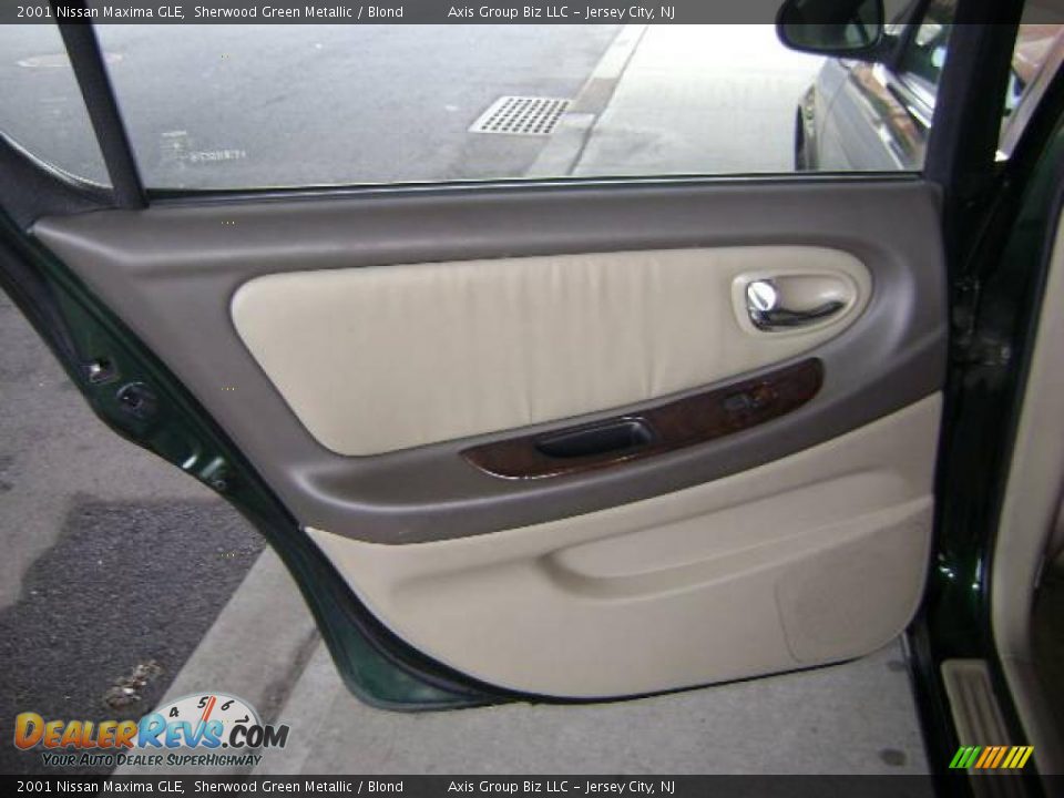 2001 Nissan Maxima GLE Sherwood Green Metallic / Blond Photo #27