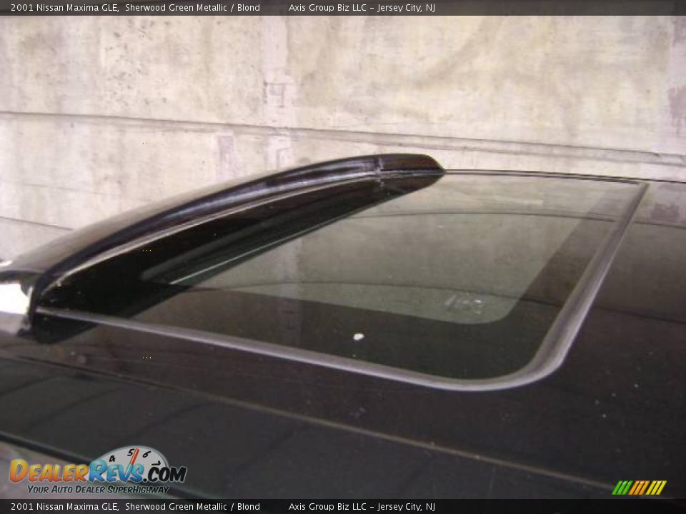 2001 Nissan Maxima GLE Sherwood Green Metallic / Blond Photo #30