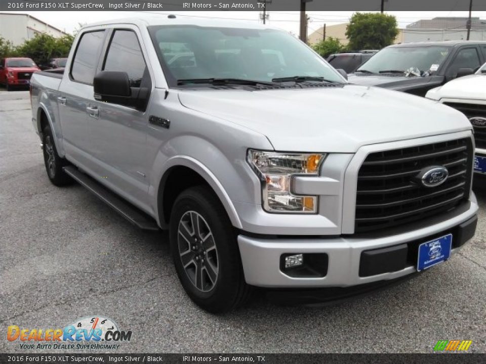 2016 Ford F150 XLT SuperCrew Ingot Silver / Black Photo #1