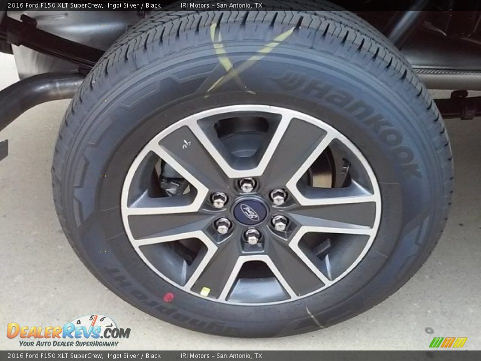 2016 Ford F150 XLT SuperCrew Ingot Silver / Black Photo #7