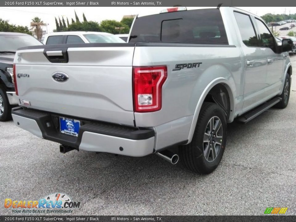 2016 Ford F150 XLT SuperCrew Ingot Silver / Black Photo #14
