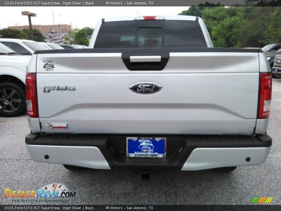 2016 Ford F150 XLT SuperCrew Ingot Silver / Black Photo #15