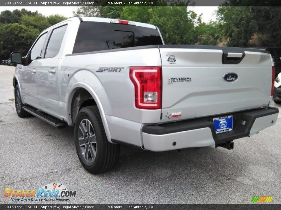 2016 Ford F150 XLT SuperCrew Ingot Silver / Black Photo #16