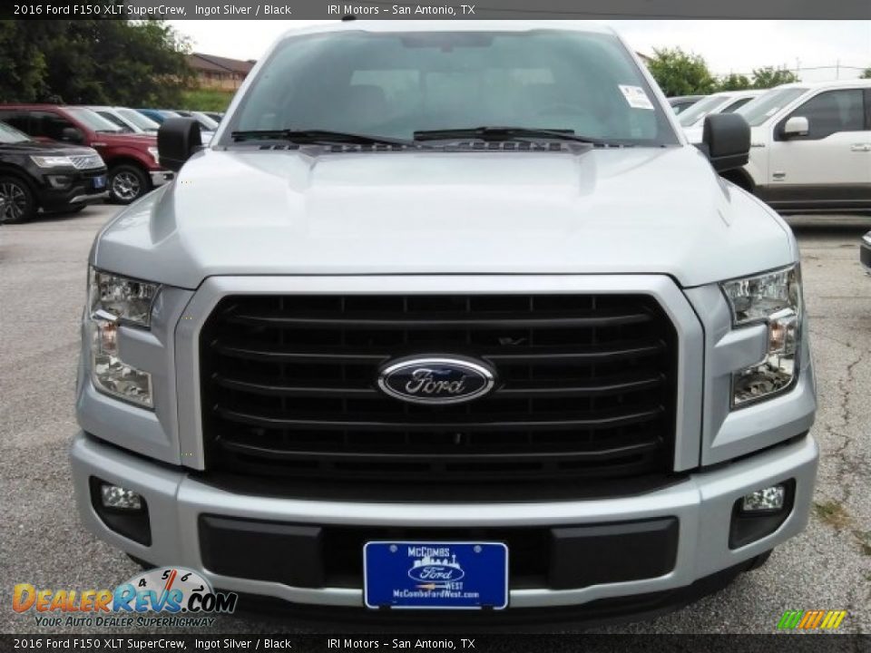 2016 Ford F150 XLT SuperCrew Ingot Silver / Black Photo #18