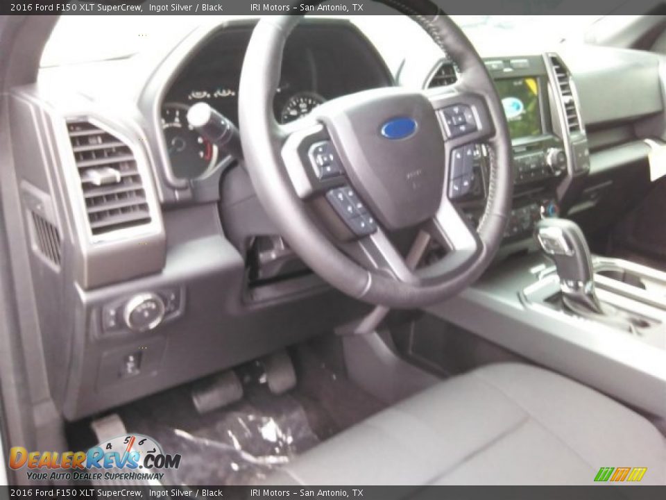 2016 Ford F150 XLT SuperCrew Ingot Silver / Black Photo #25