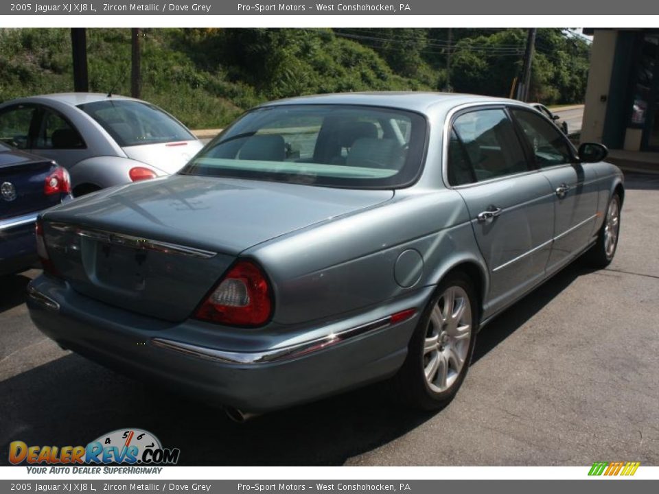 2005 Jaguar XJ XJ8 L Zircon Metallic / Dove Grey Photo #10