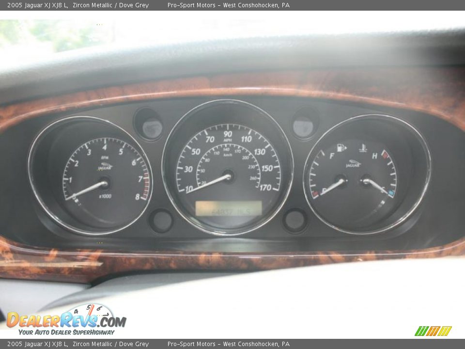 2005 Jaguar XJ XJ8 L Zircon Metallic / Dove Grey Photo #23