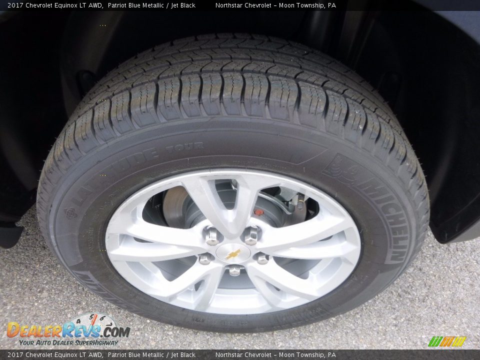 2017 Chevrolet Equinox LT AWD Patriot Blue Metallic / Jet Black Photo #9
