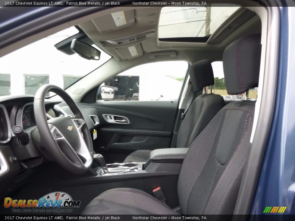 2017 Chevrolet Equinox LT AWD Patriot Blue Metallic / Jet Black Photo #10