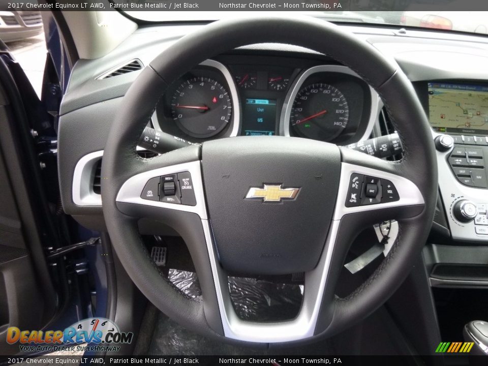 2017 Chevrolet Equinox LT AWD Patriot Blue Metallic / Jet Black Photo #17