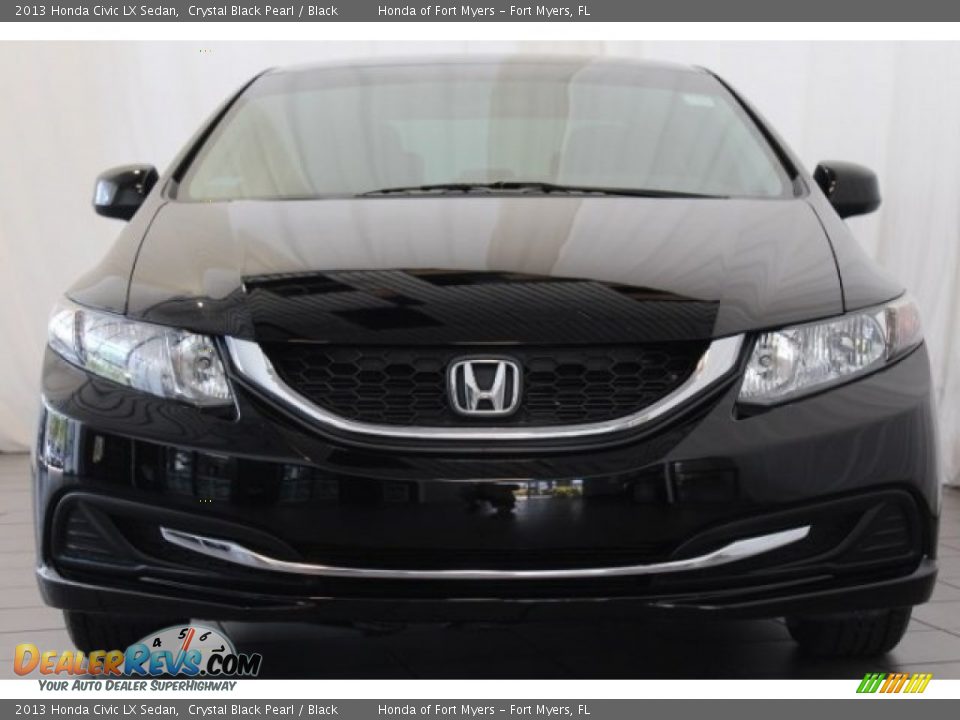 2013 Honda Civic LX Sedan Crystal Black Pearl / Black Photo #4