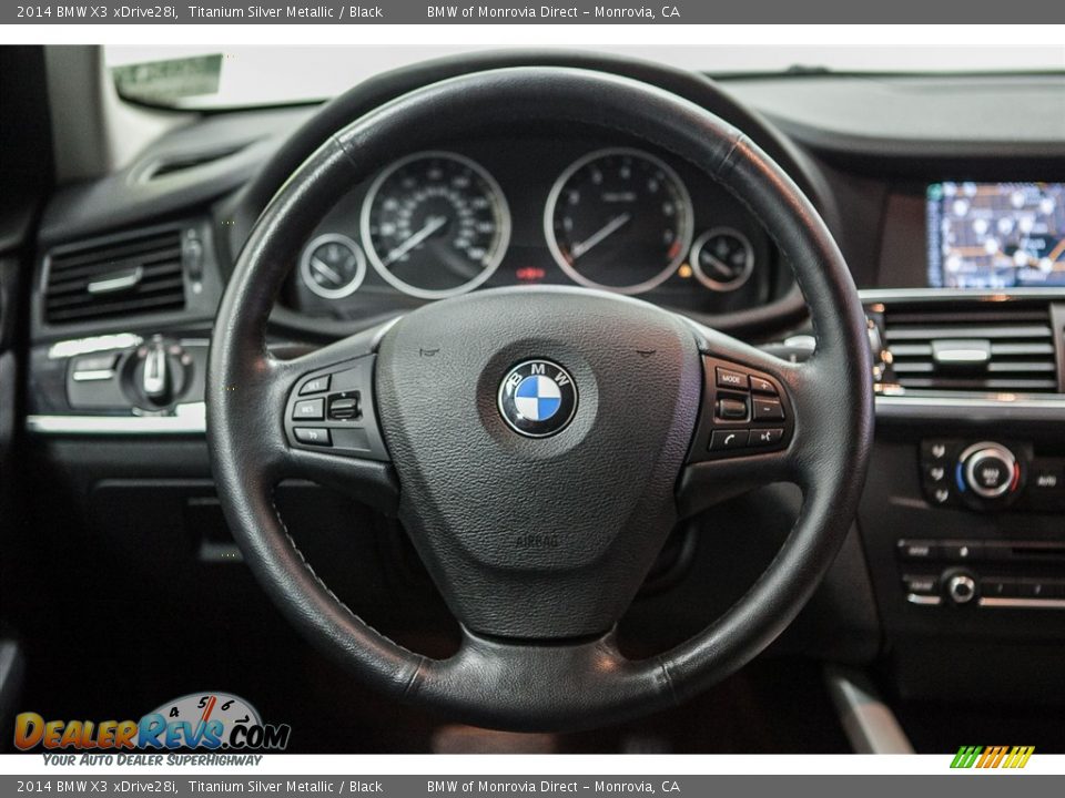 2014 BMW X3 xDrive28i Titanium Silver Metallic / Black Photo #16