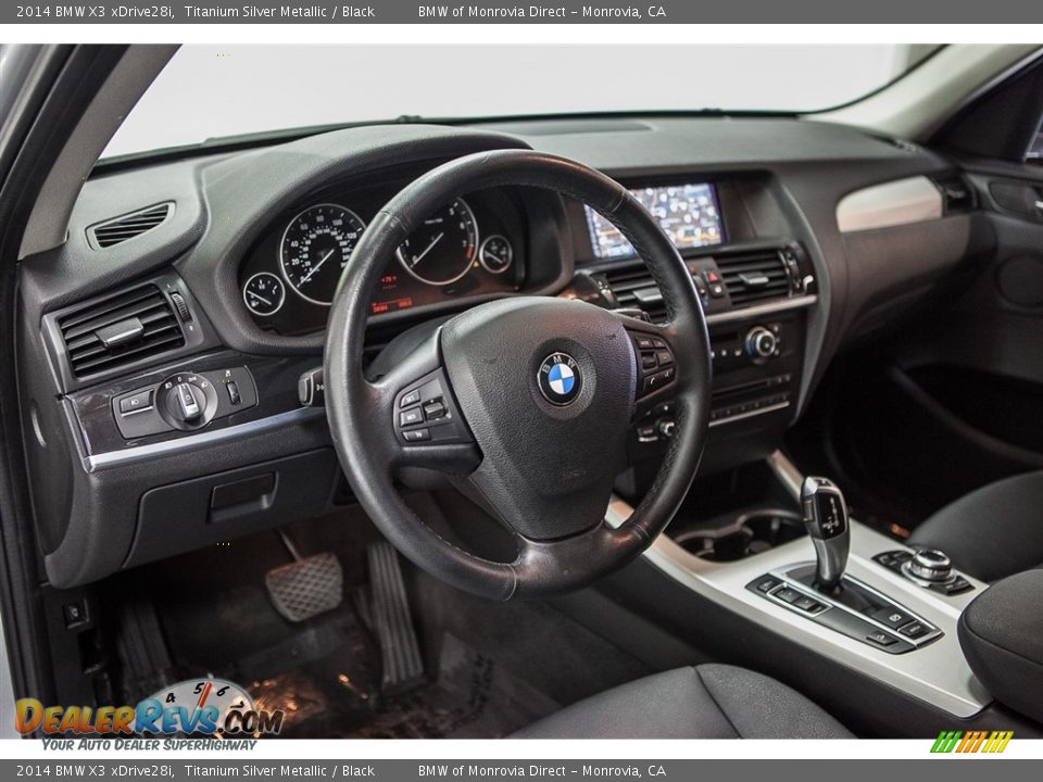 2014 BMW X3 xDrive28i Titanium Silver Metallic / Black Photo #19