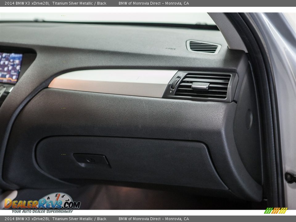 2014 BMW X3 xDrive28i Titanium Silver Metallic / Black Photo #23