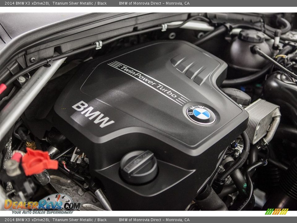 2014 BMW X3 xDrive28i Titanium Silver Metallic / Black Photo #26