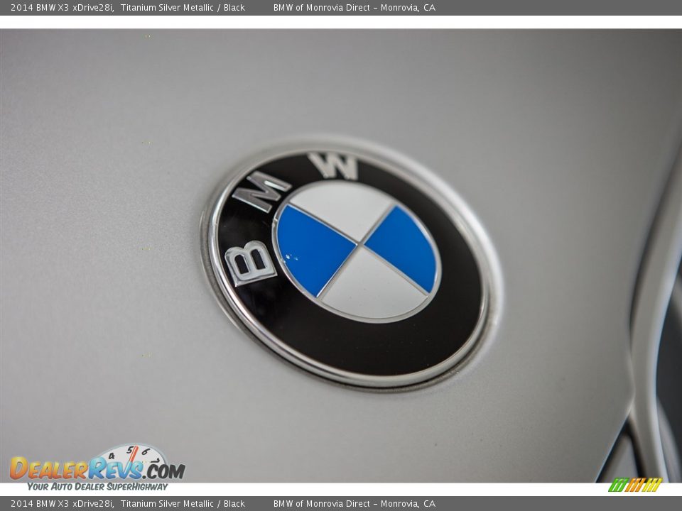 2014 BMW X3 xDrive28i Titanium Silver Metallic / Black Photo #28
