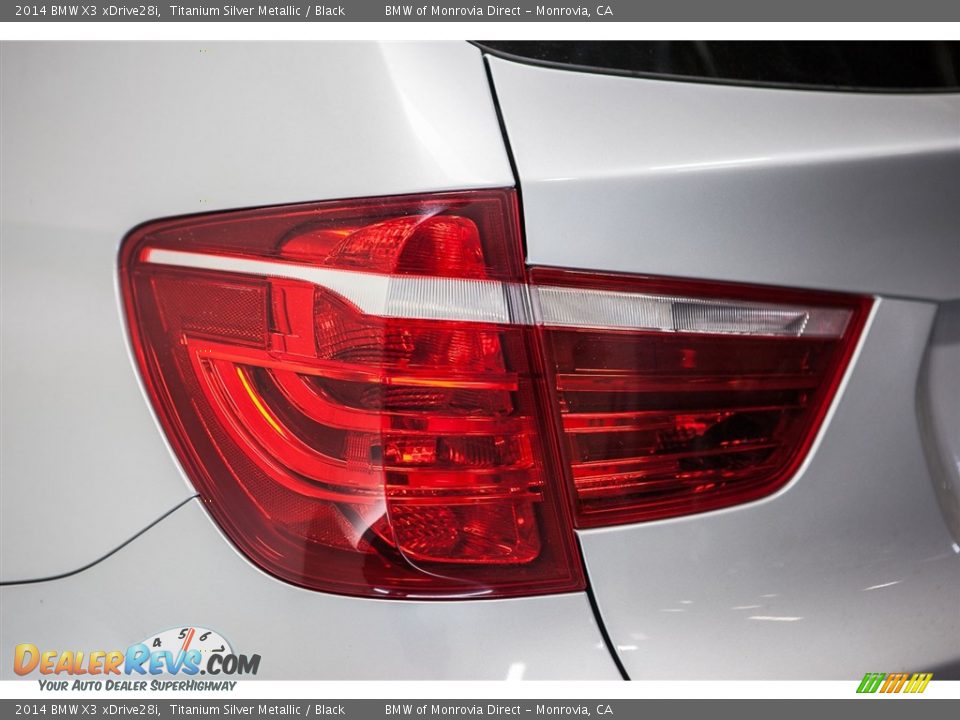 2014 BMW X3 xDrive28i Titanium Silver Metallic / Black Photo #29