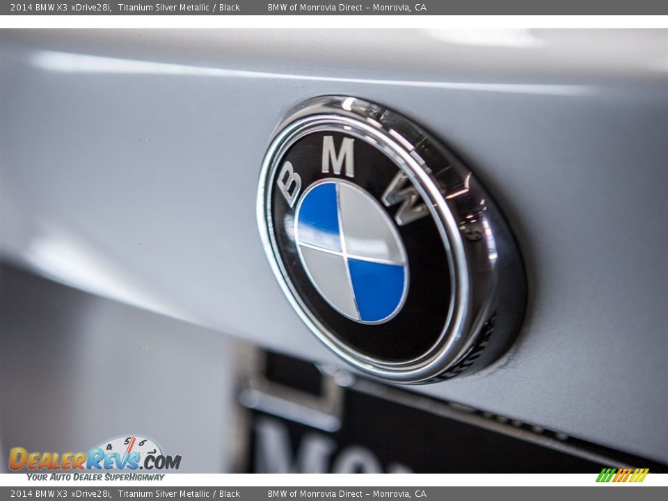 2014 BMW X3 xDrive28i Titanium Silver Metallic / Black Photo #30