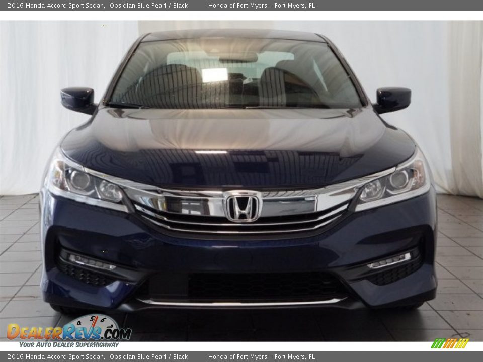 2016 Honda Accord Sport Sedan Obsidian Blue Pearl / Black Photo #4