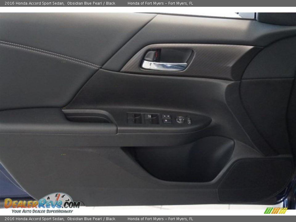 2016 Honda Accord Sport Sedan Obsidian Blue Pearl / Black Photo #6