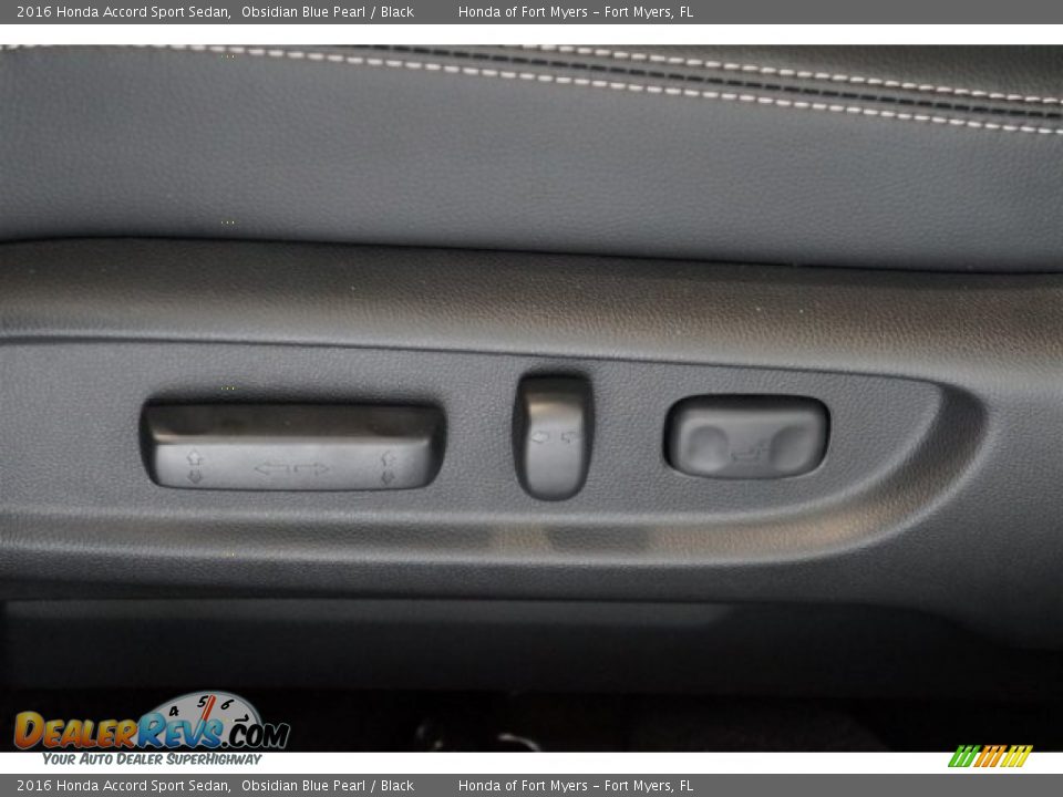 2016 Honda Accord Sport Sedan Obsidian Blue Pearl / Black Photo #8