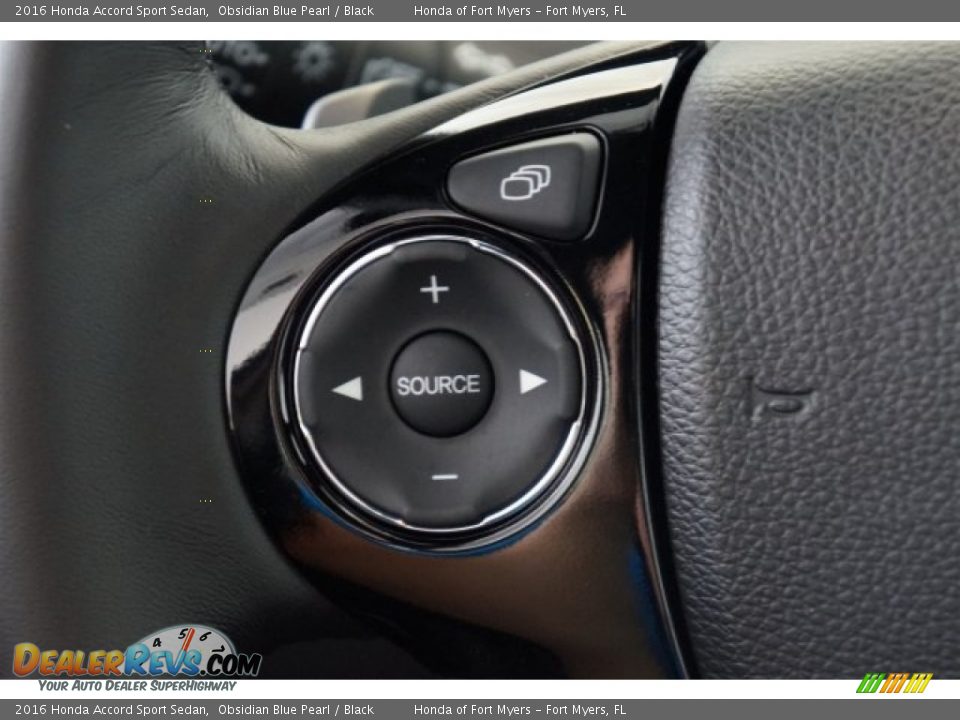 2016 Honda Accord Sport Sedan Obsidian Blue Pearl / Black Photo #12
