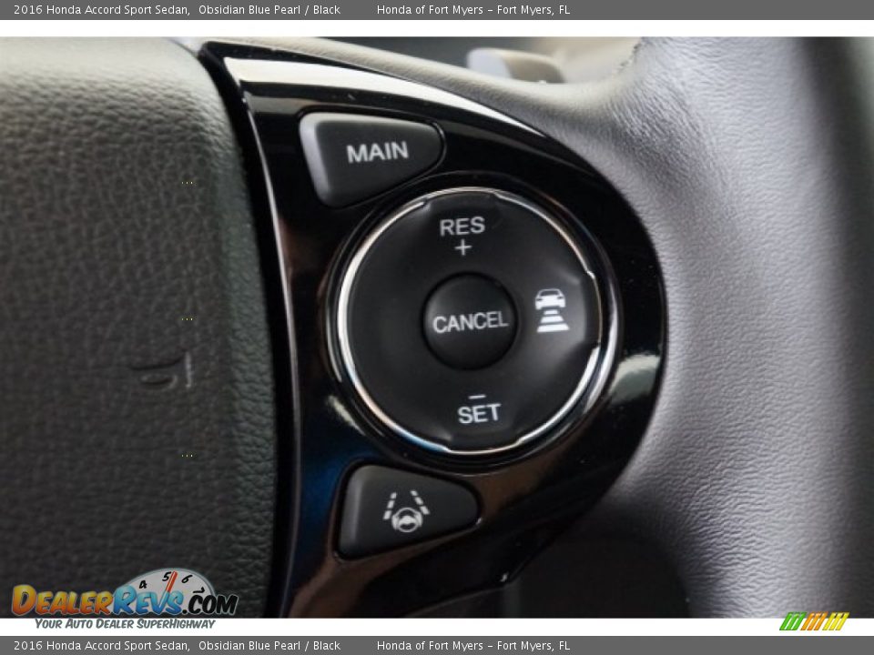 2016 Honda Accord Sport Sedan Obsidian Blue Pearl / Black Photo #13