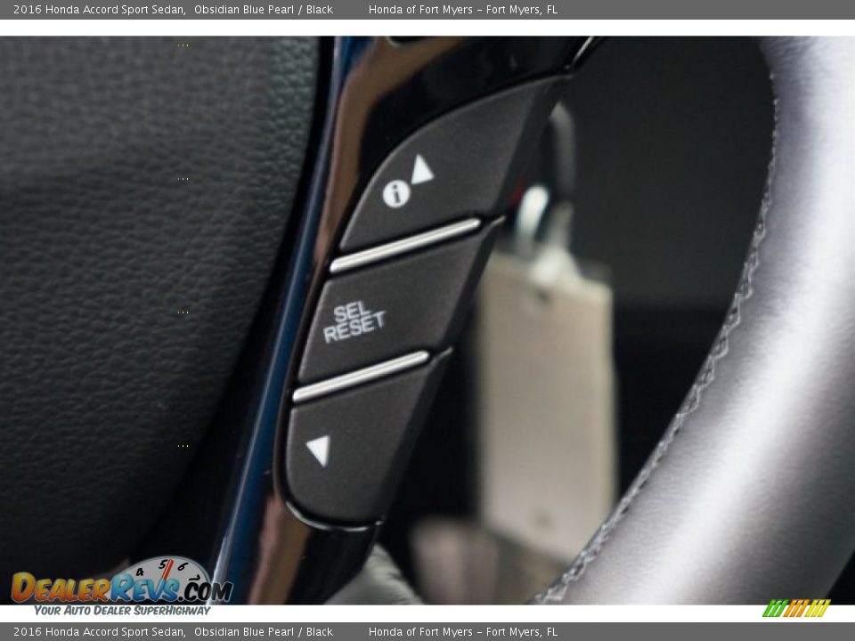 2016 Honda Accord Sport Sedan Obsidian Blue Pearl / Black Photo #15
