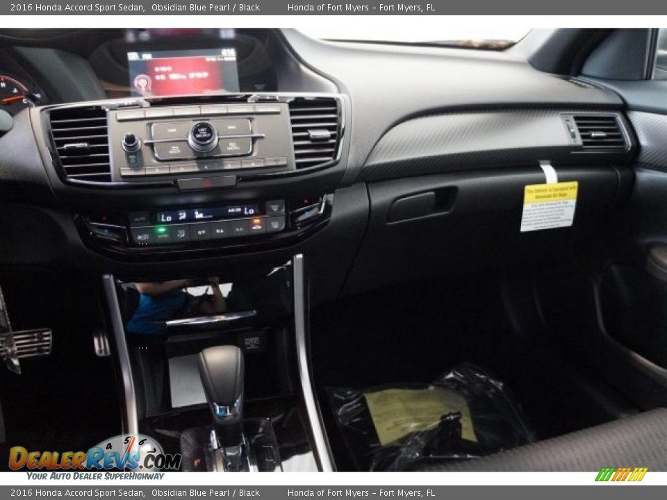 2016 Honda Accord Sport Sedan Obsidian Blue Pearl / Black Photo #16