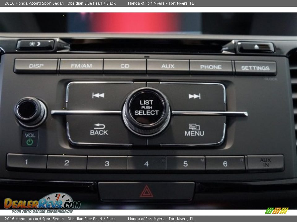 2016 Honda Accord Sport Sedan Obsidian Blue Pearl / Black Photo #18