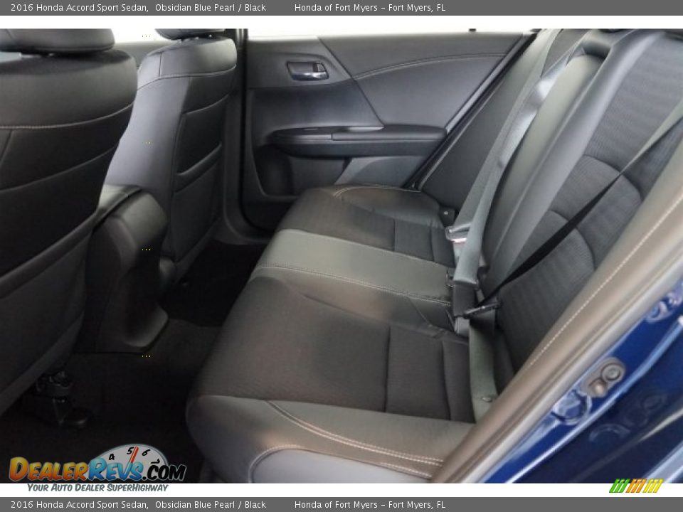 2016 Honda Accord Sport Sedan Obsidian Blue Pearl / Black Photo #22