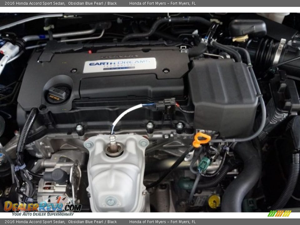 2016 Honda Accord Sport Sedan Obsidian Blue Pearl / Black Photo #24