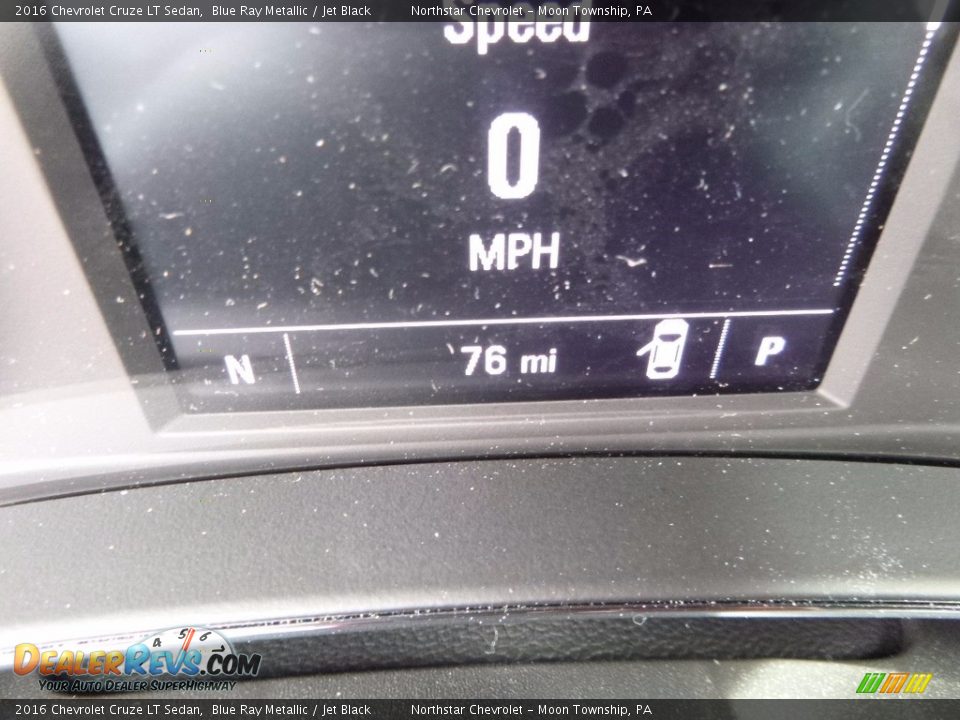 2016 Chevrolet Cruze LT Sedan Blue Ray Metallic / Jet Black Photo #20