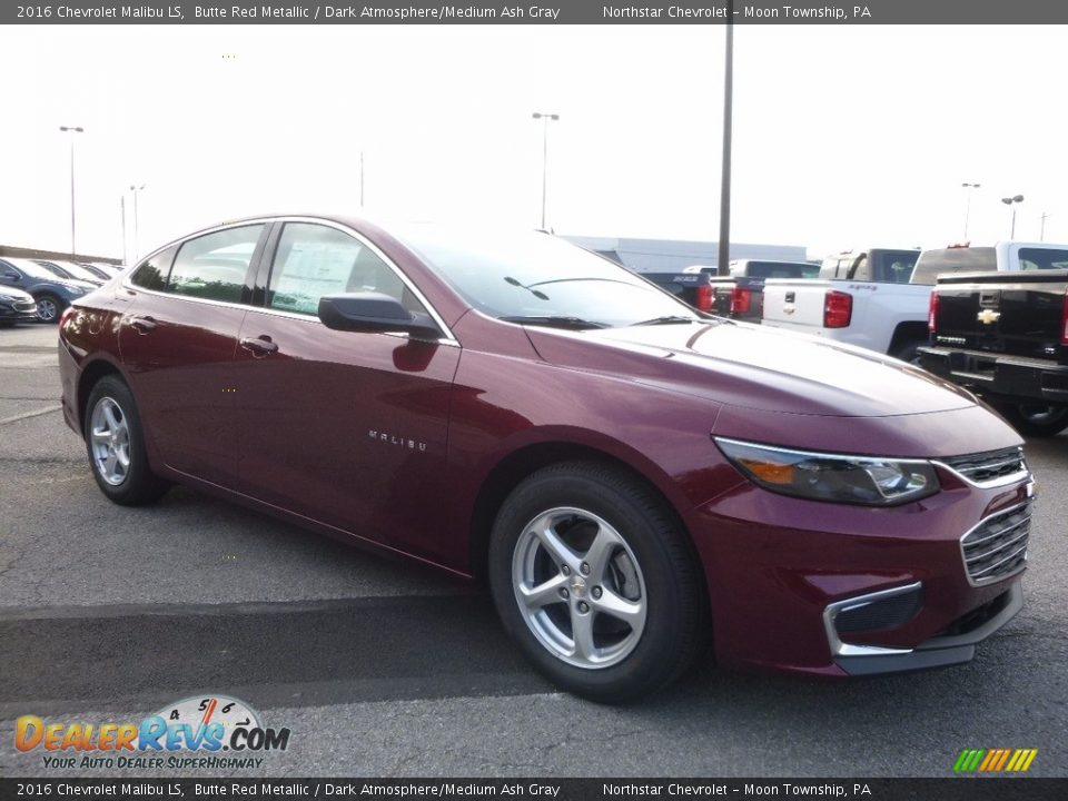 2016 Chevrolet Malibu LS Butte Red Metallic / Dark Atmosphere/Medium Ash Gray Photo #3