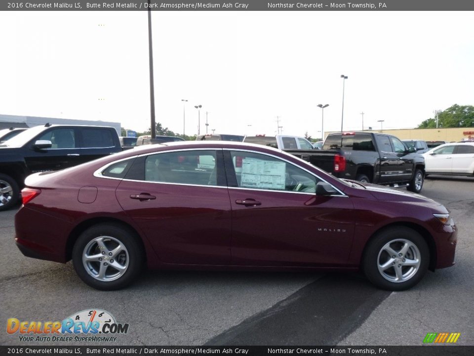 2016 Chevrolet Malibu LS Butte Red Metallic / Dark Atmosphere/Medium Ash Gray Photo #4
