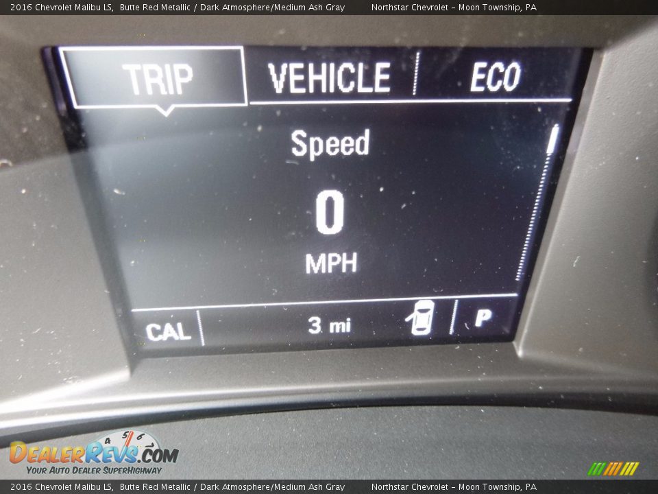 2016 Chevrolet Malibu LS Butte Red Metallic / Dark Atmosphere/Medium Ash Gray Photo #20