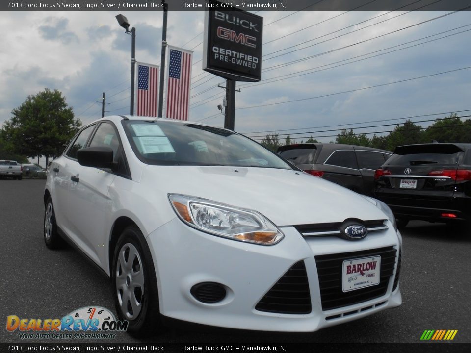 2013 Ford Focus S Sedan Ingot Silver / Charcoal Black Photo #1