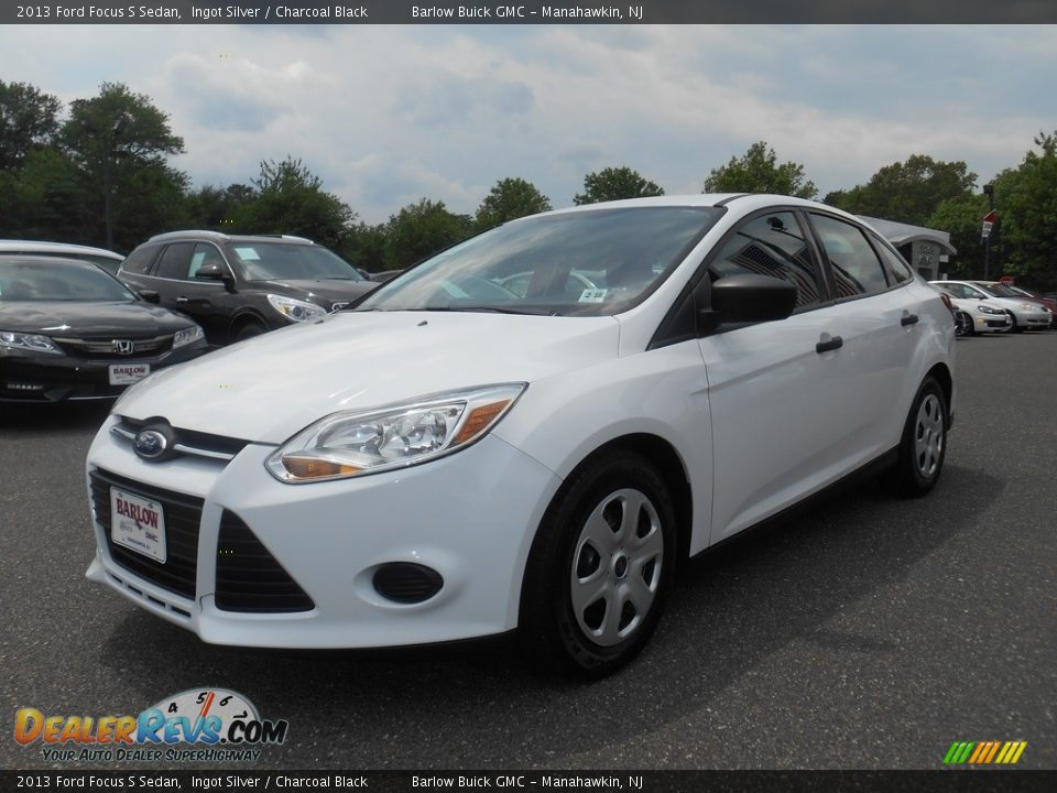 2013 Ford Focus S Sedan Ingot Silver / Charcoal Black Photo #3