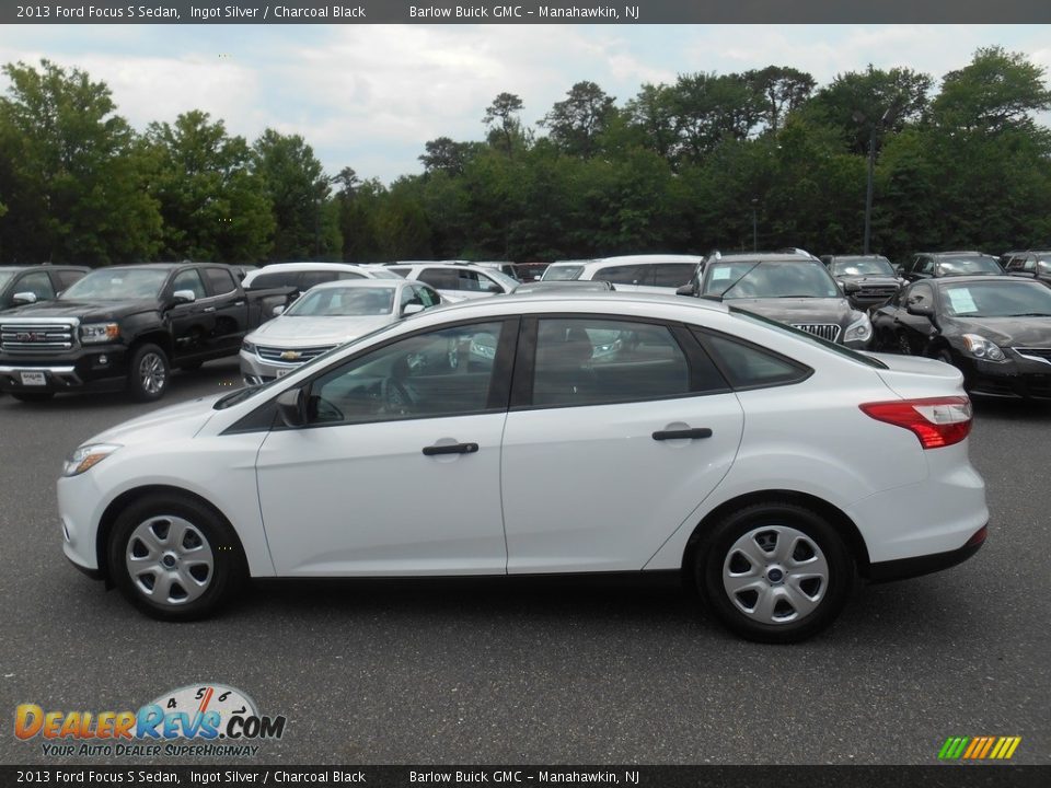 2013 Ford Focus S Sedan Ingot Silver / Charcoal Black Photo #4