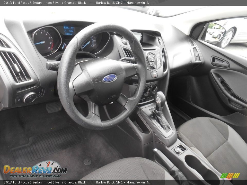 2013 Ford Focus S Sedan Ingot Silver / Charcoal Black Photo #8
