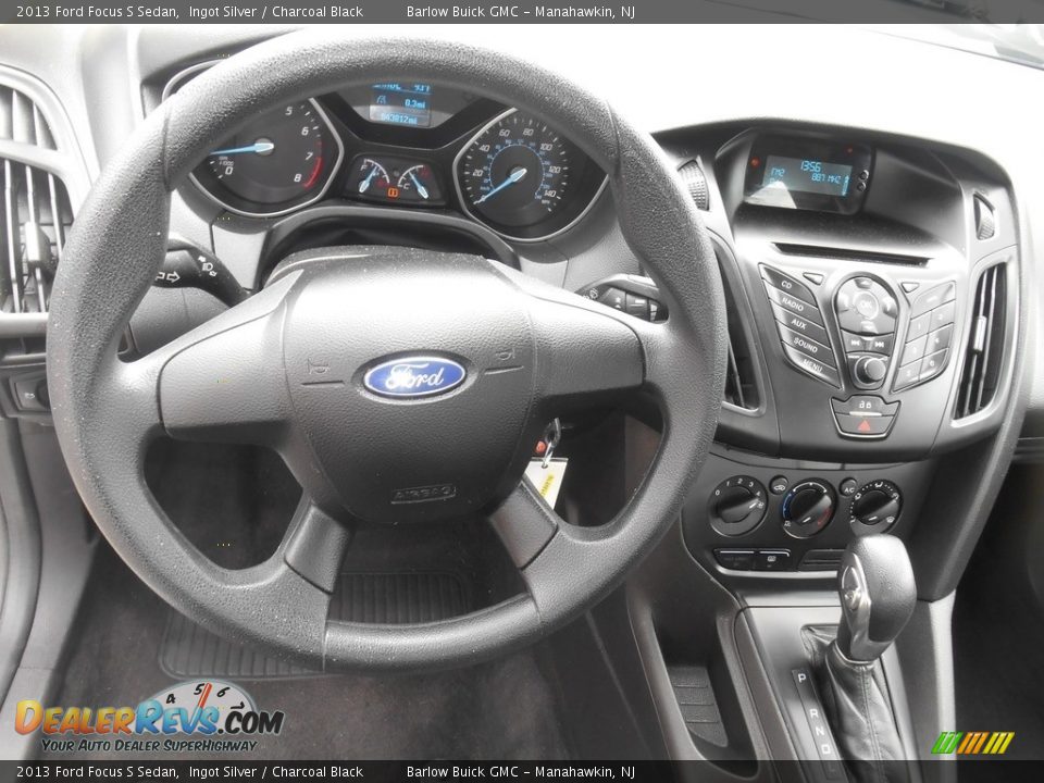 2013 Ford Focus S Sedan Ingot Silver / Charcoal Black Photo #11