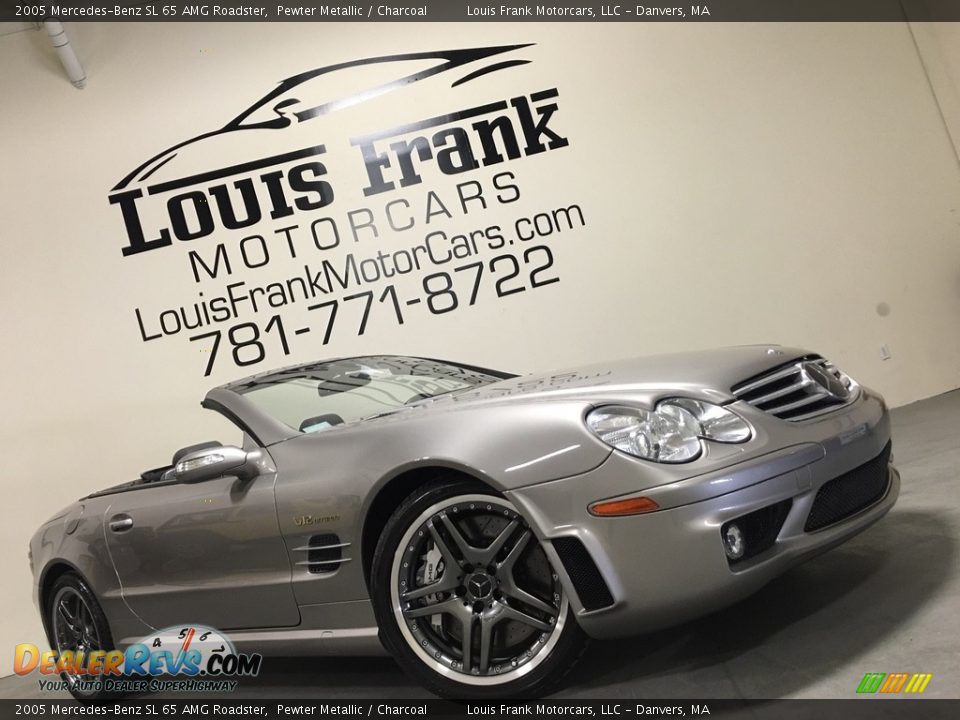 2005 Mercedes-Benz SL 65 AMG Roadster Pewter Metallic / Charcoal Photo #2