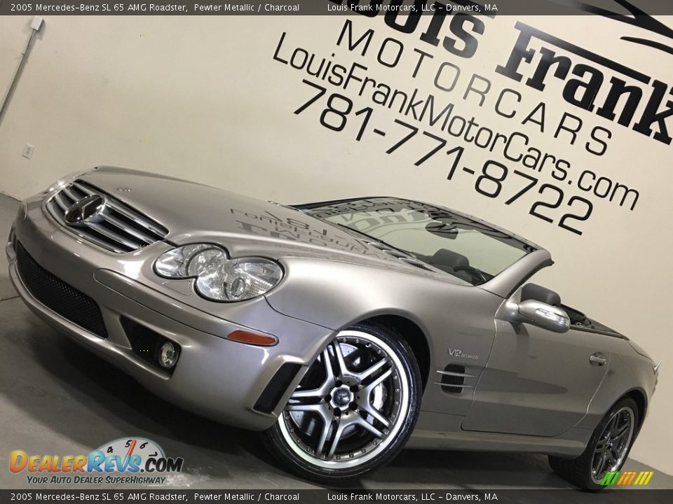 2005 Mercedes-Benz SL 65 AMG Roadster Pewter Metallic / Charcoal Photo #4