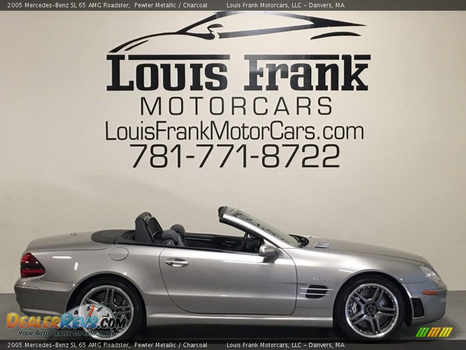 2005 Mercedes-Benz SL 65 AMG Roadster Pewter Metallic / Charcoal Photo #6